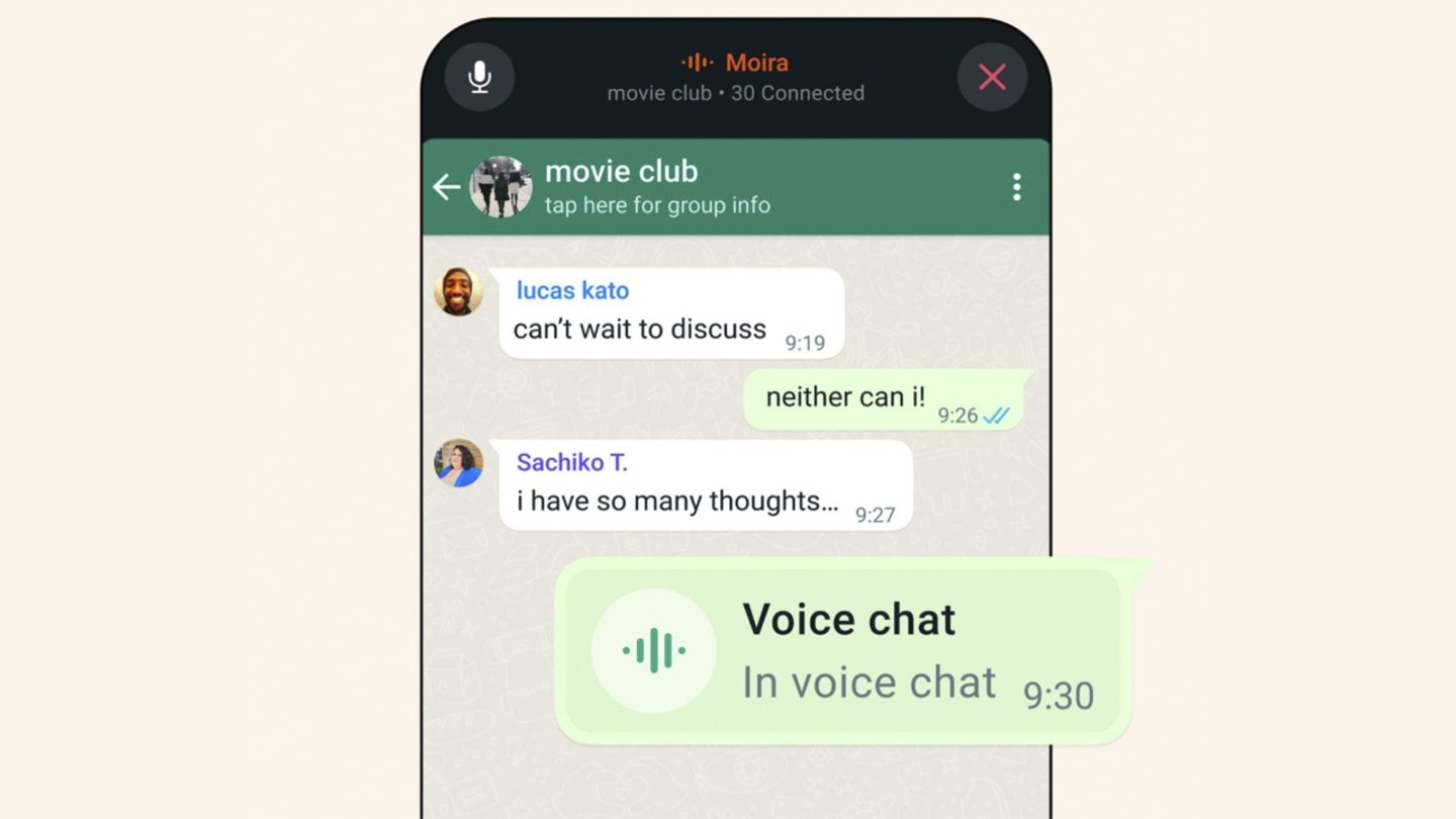 Chats de audio de WhatsApp