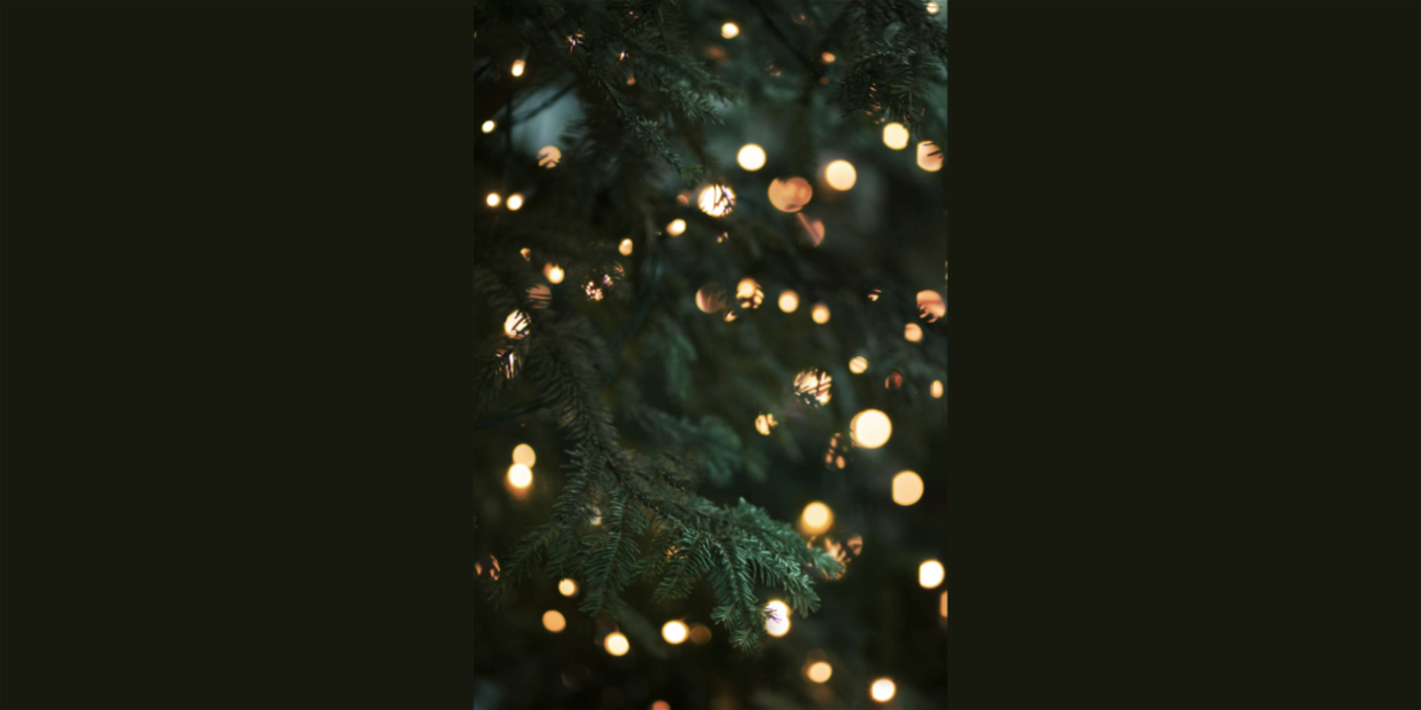Foto de un árbol de Navidad efecto bokeh