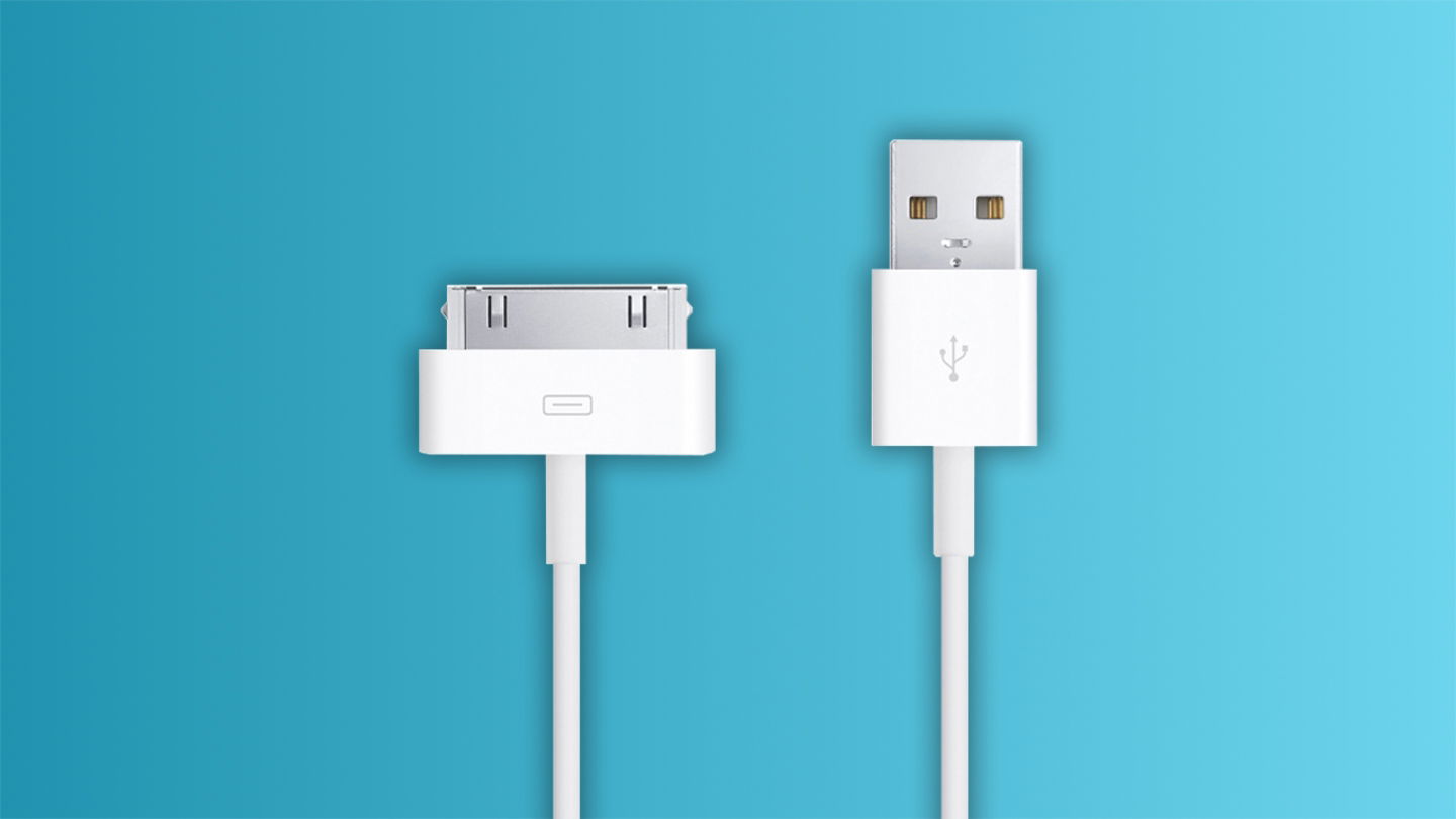 Cable de conector de 30 clavijas a USB de Apple