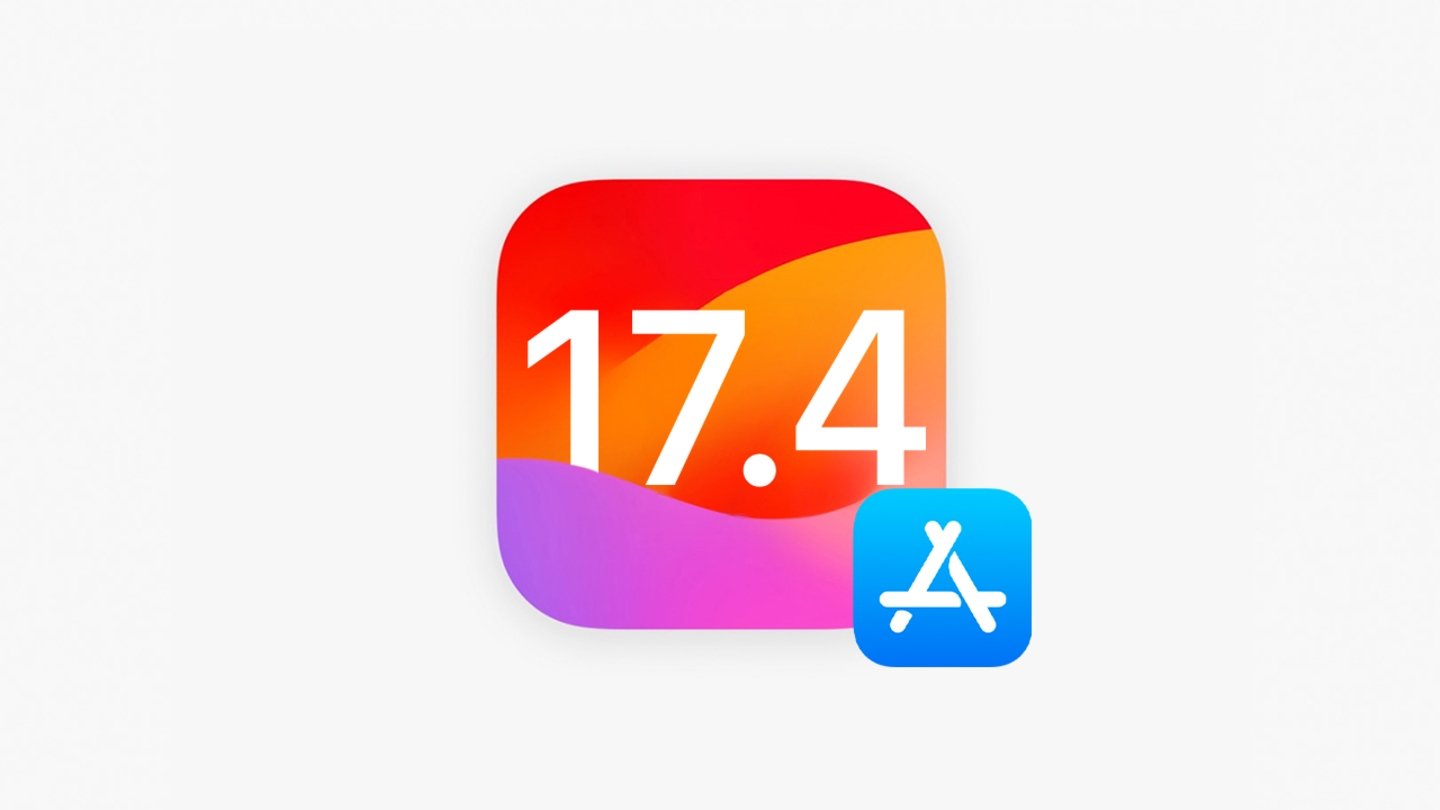 Icono de iOS 17.4 con icono de App Store