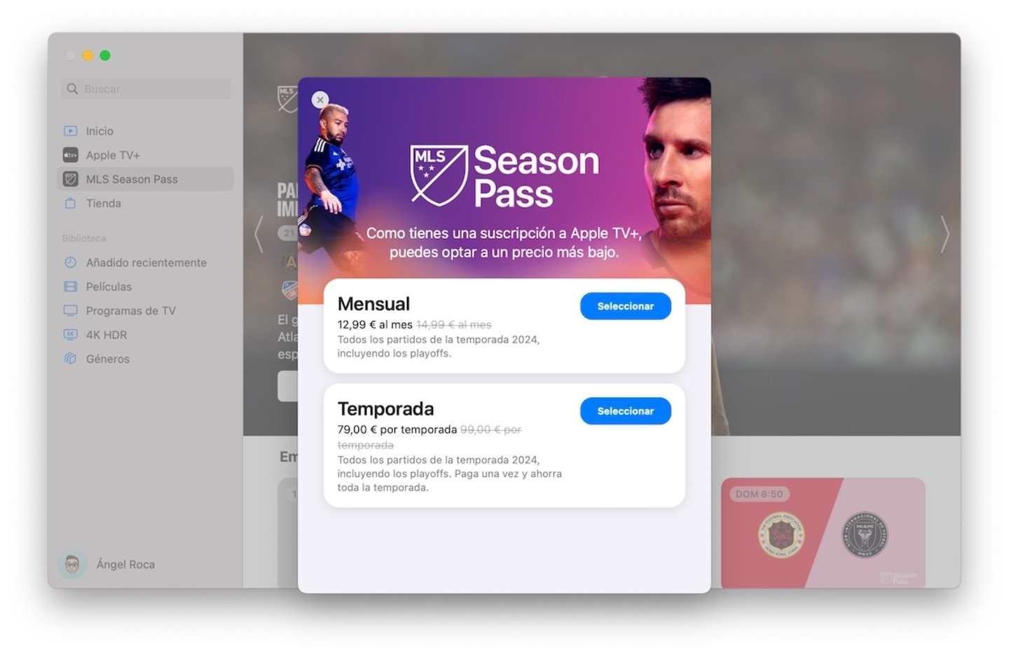 MLS Season Pass 2024 en Apple TV