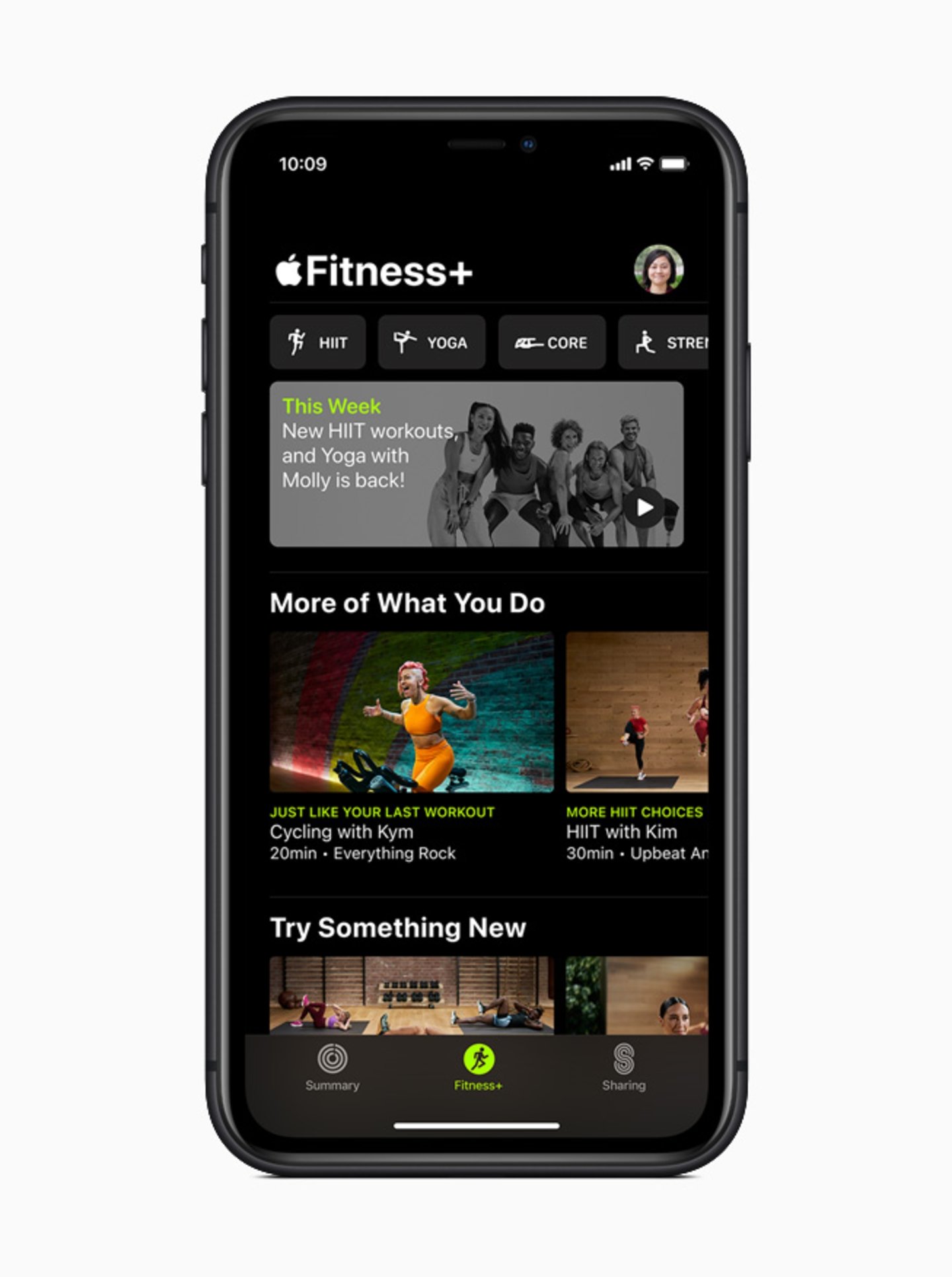 Apple Fitness+ cuenta con una gran biblioteca de ejercicios y actividades
