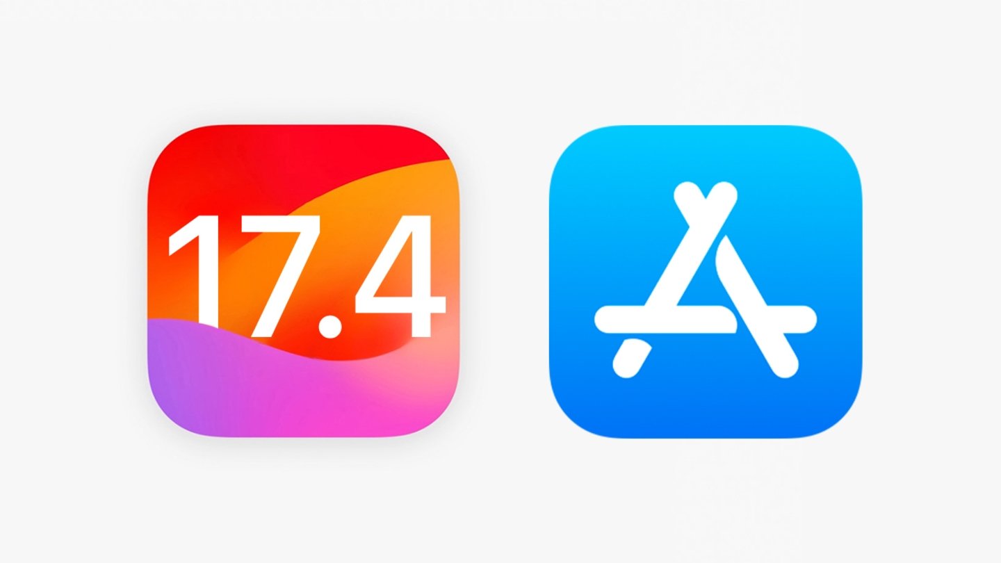 Iconos de iOS 17.4 y de la App Store
