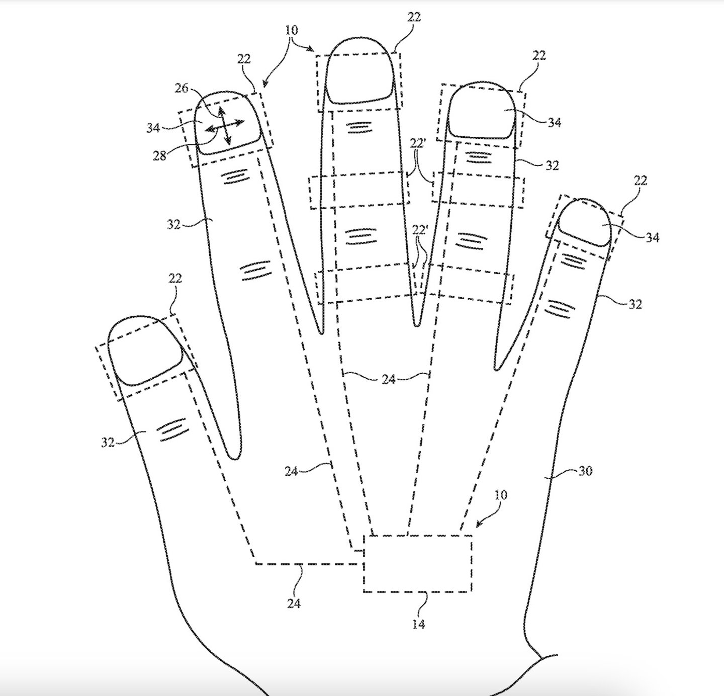Mecanismo de uso al implementar varios anillos en la mano según la patente de Apple