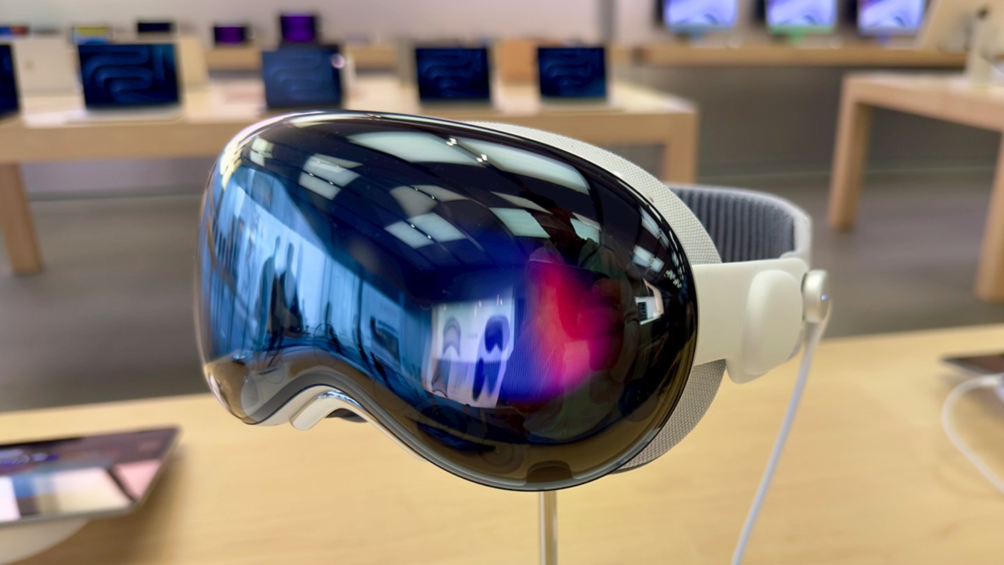 Apple Vision Pro en una Apple Store