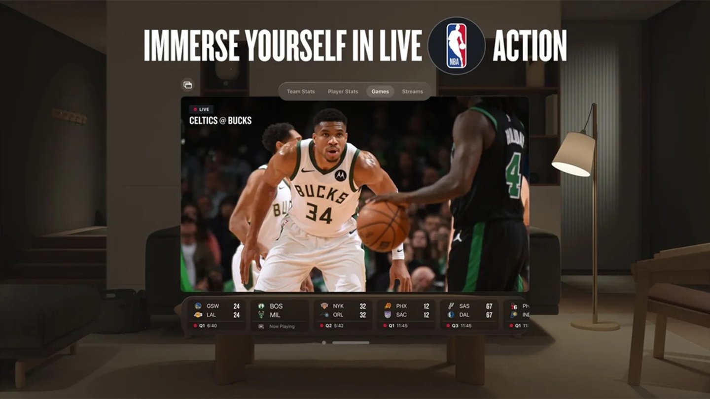 NBA App en Apple Vision Pro