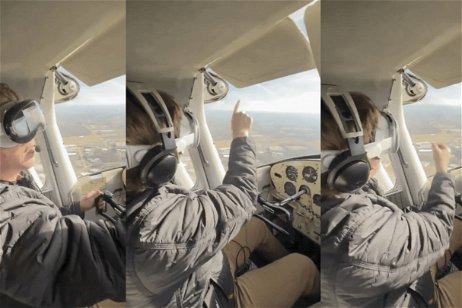 Este hombre pilota un avión mientras "usa" el Apple Vision Pro
