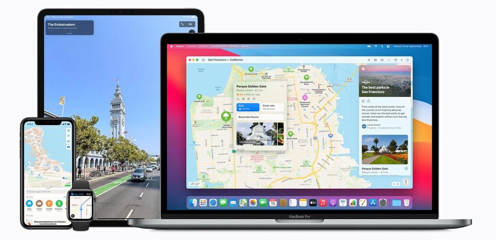 Apple Maps y su uso en varios dispositivos
