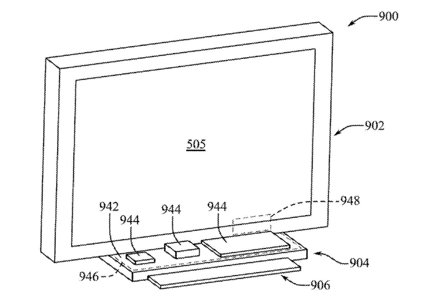 Base de carga para dispositivos en patente de iMac