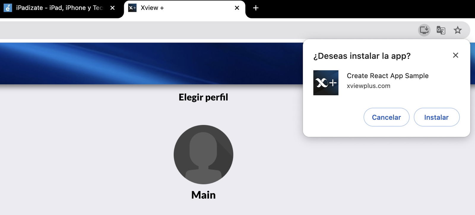 Instalar una página web como app en Chrome