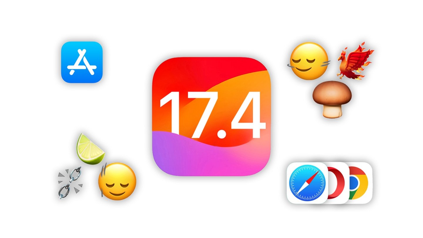 Icono de iOS 17.4 con las principales novedades