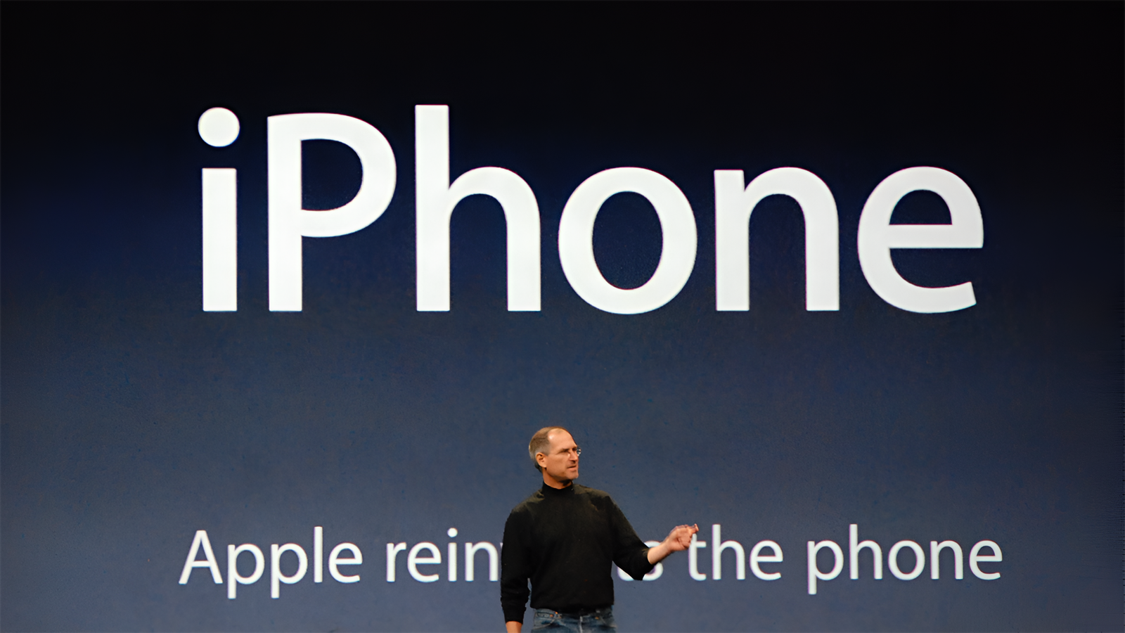 Steve Jobs en la presentación del iPhone