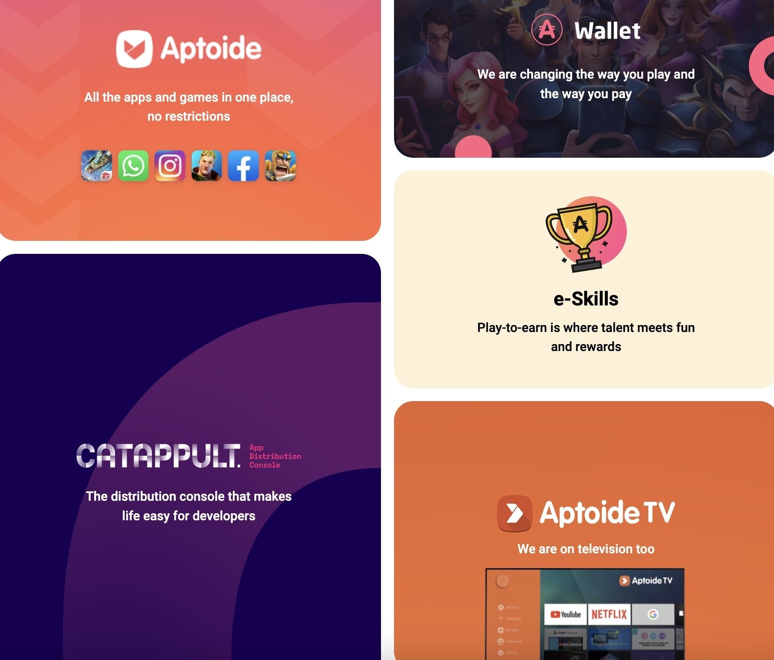 Pagina web de Aptoide
