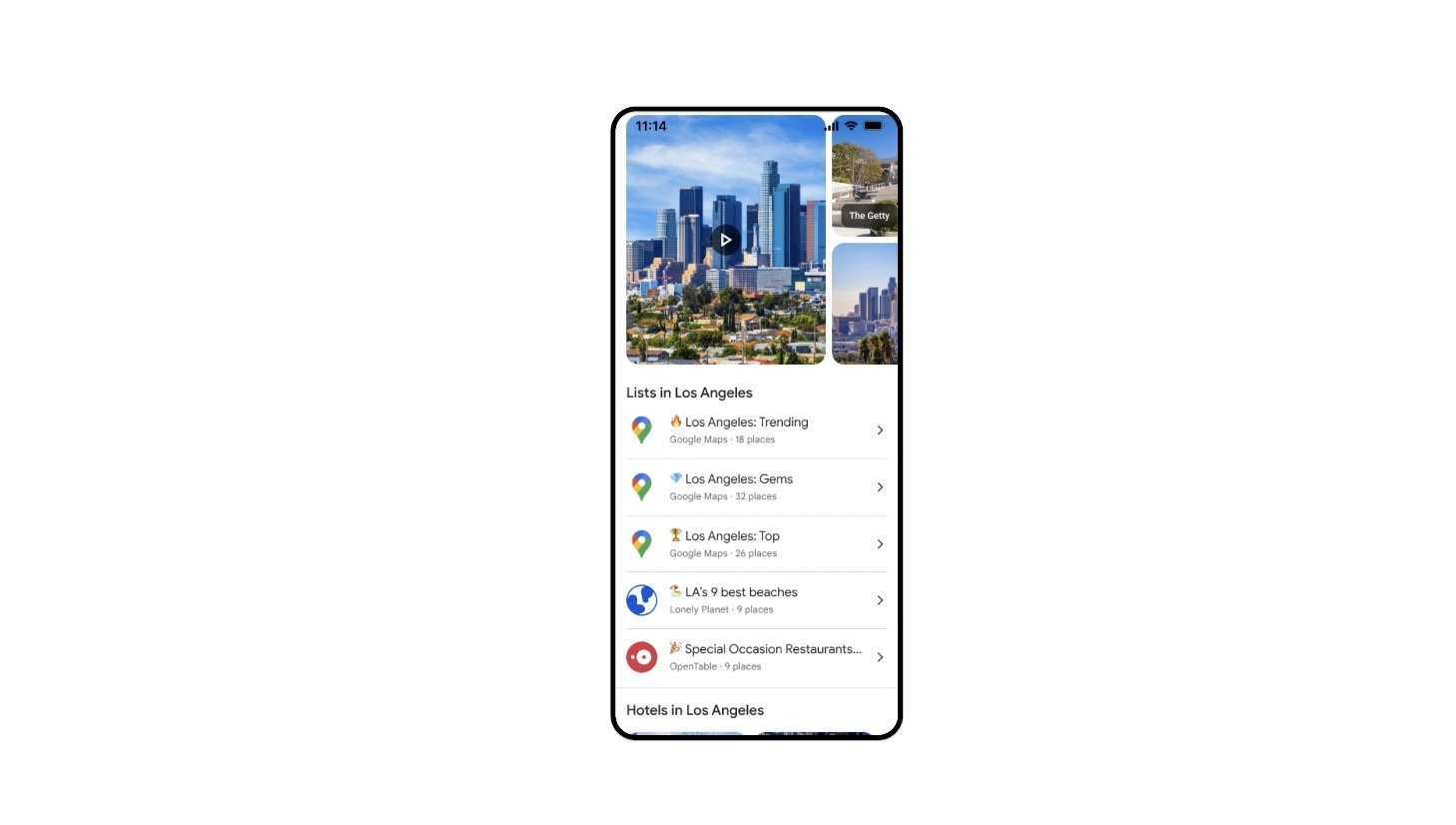Consultar las mejores recomendaciones sobre una ciudad gracias a las listas populares de Google Maps
