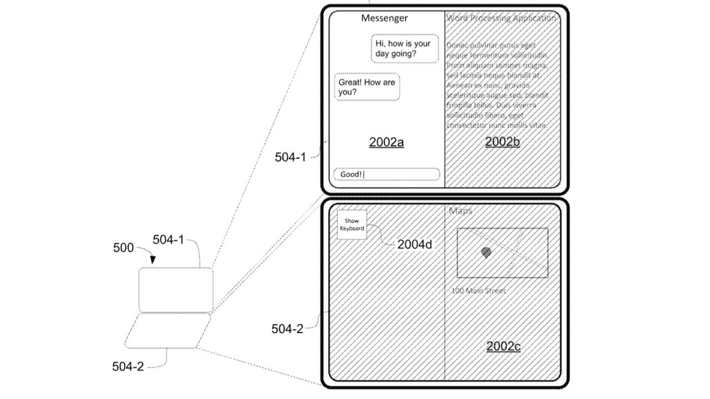 Una patente de Apple con más de dos apps abiertas