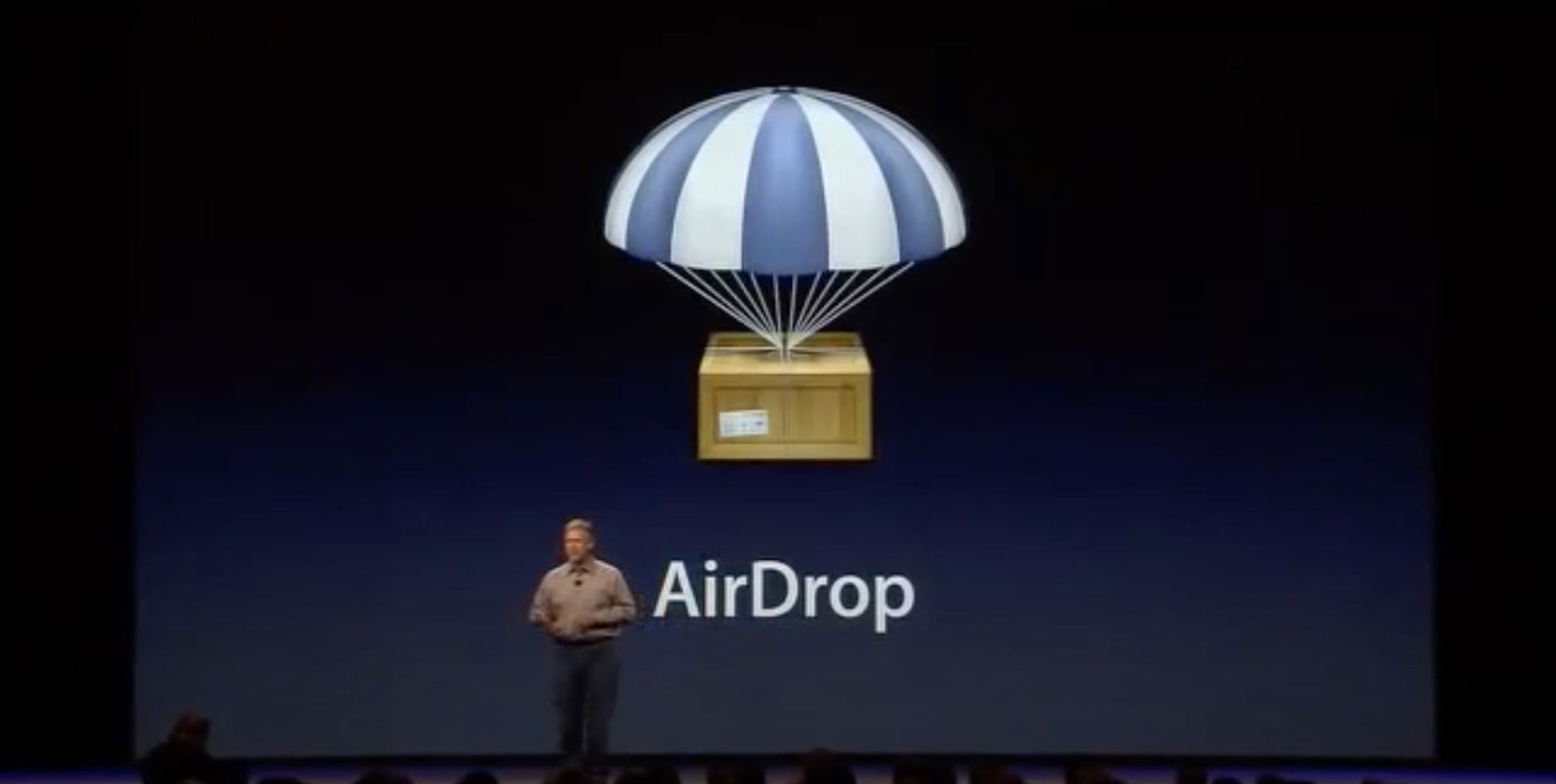 Phil Schiller y el primer icono de AirDrop