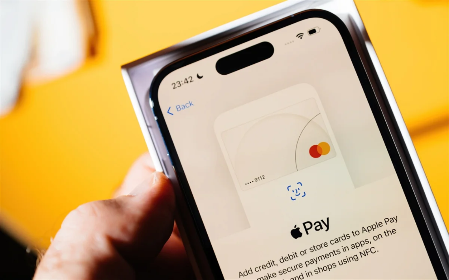 Apple Pay en un iPhone