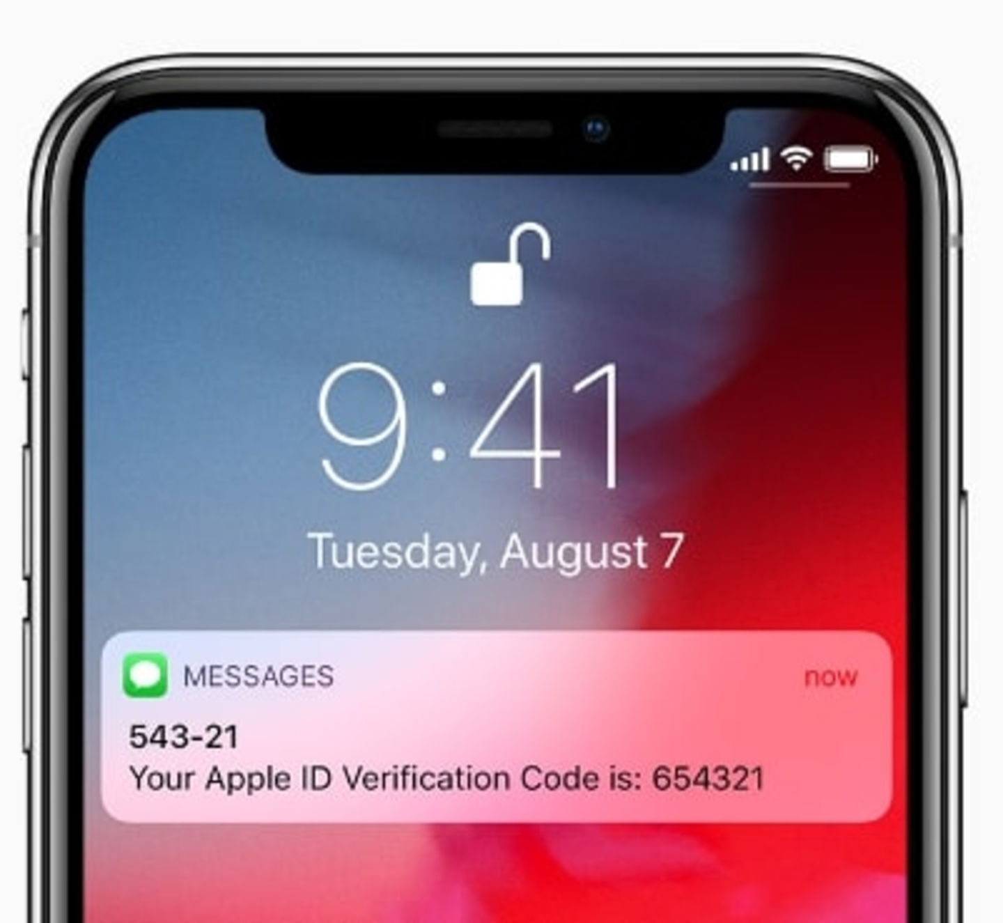 Código de verificación iPhone