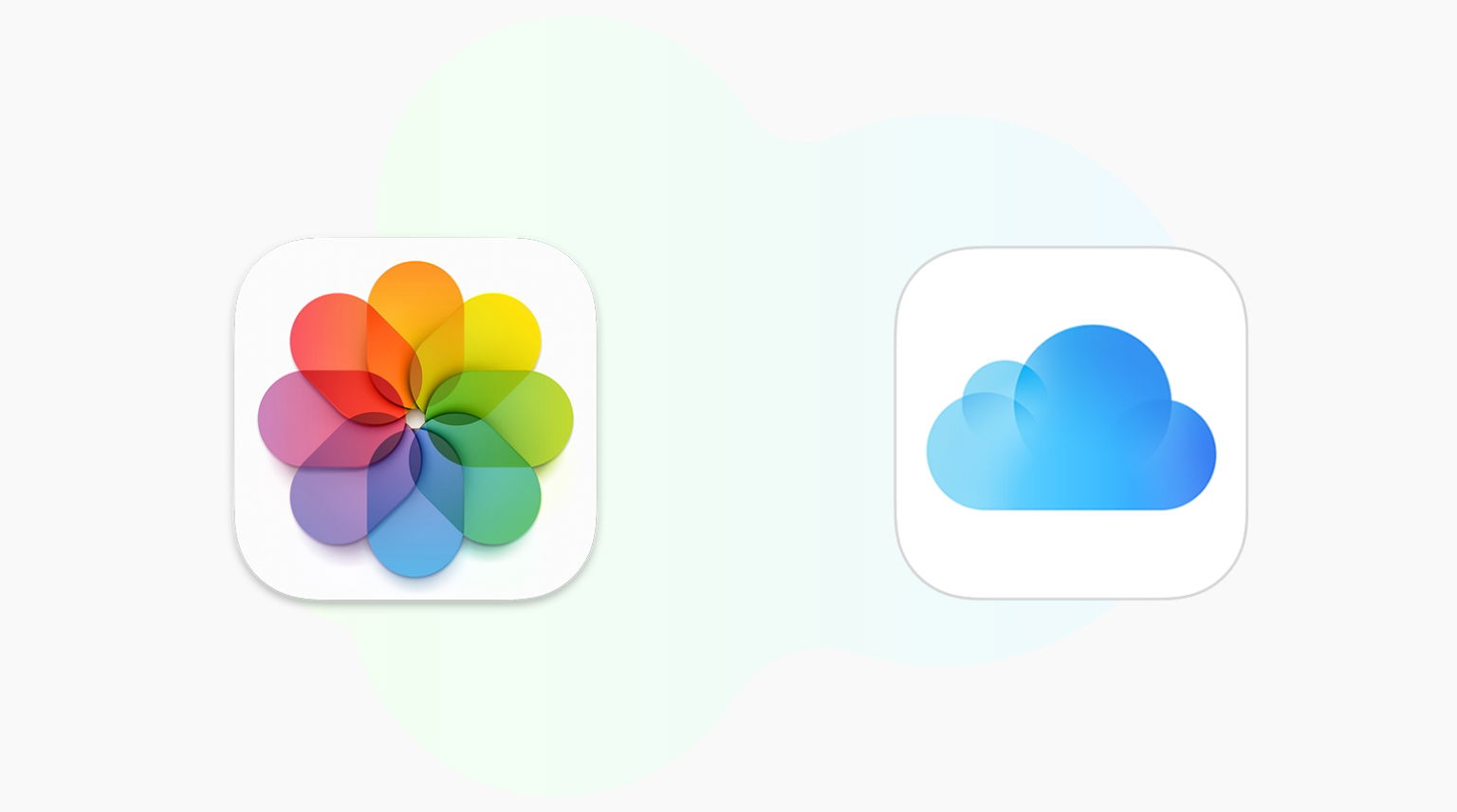 Logo de Fotos y iCloud