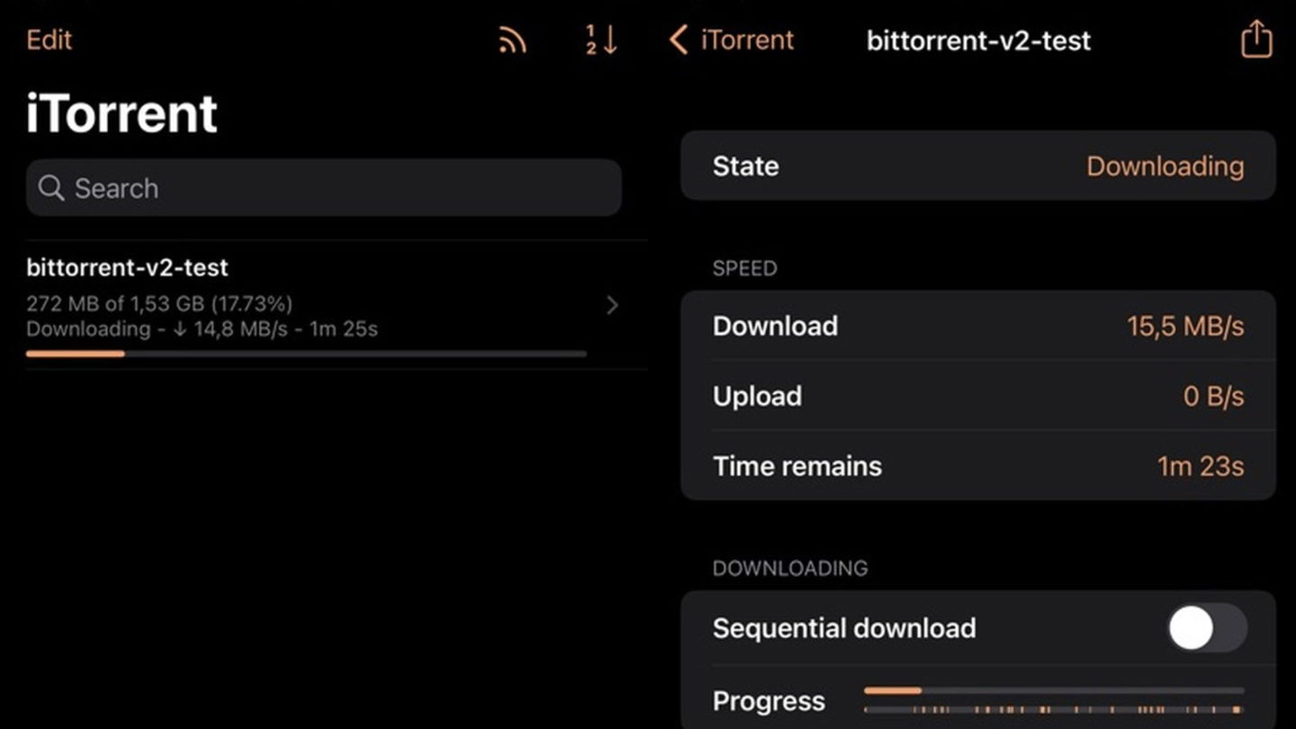 Torrent en iOS