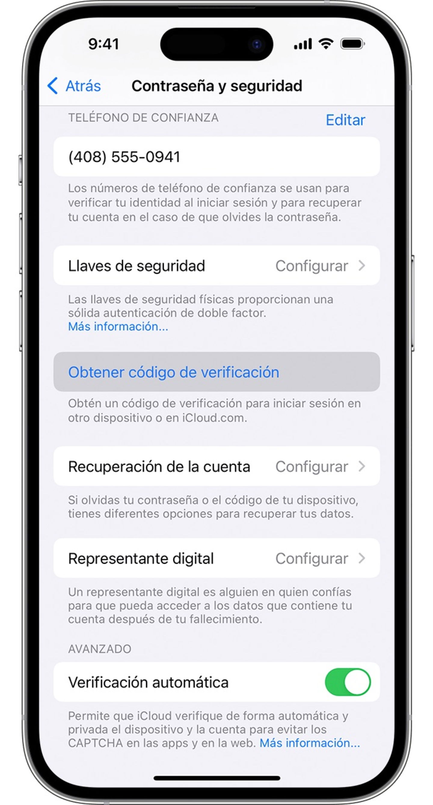 Cómo activar la verificación de doble factor de la cuenta de Apple