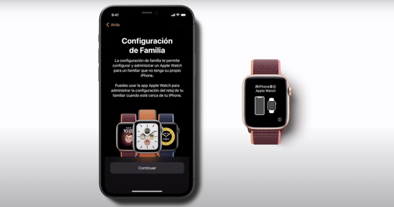 Configuración en Familia de Apple Watch