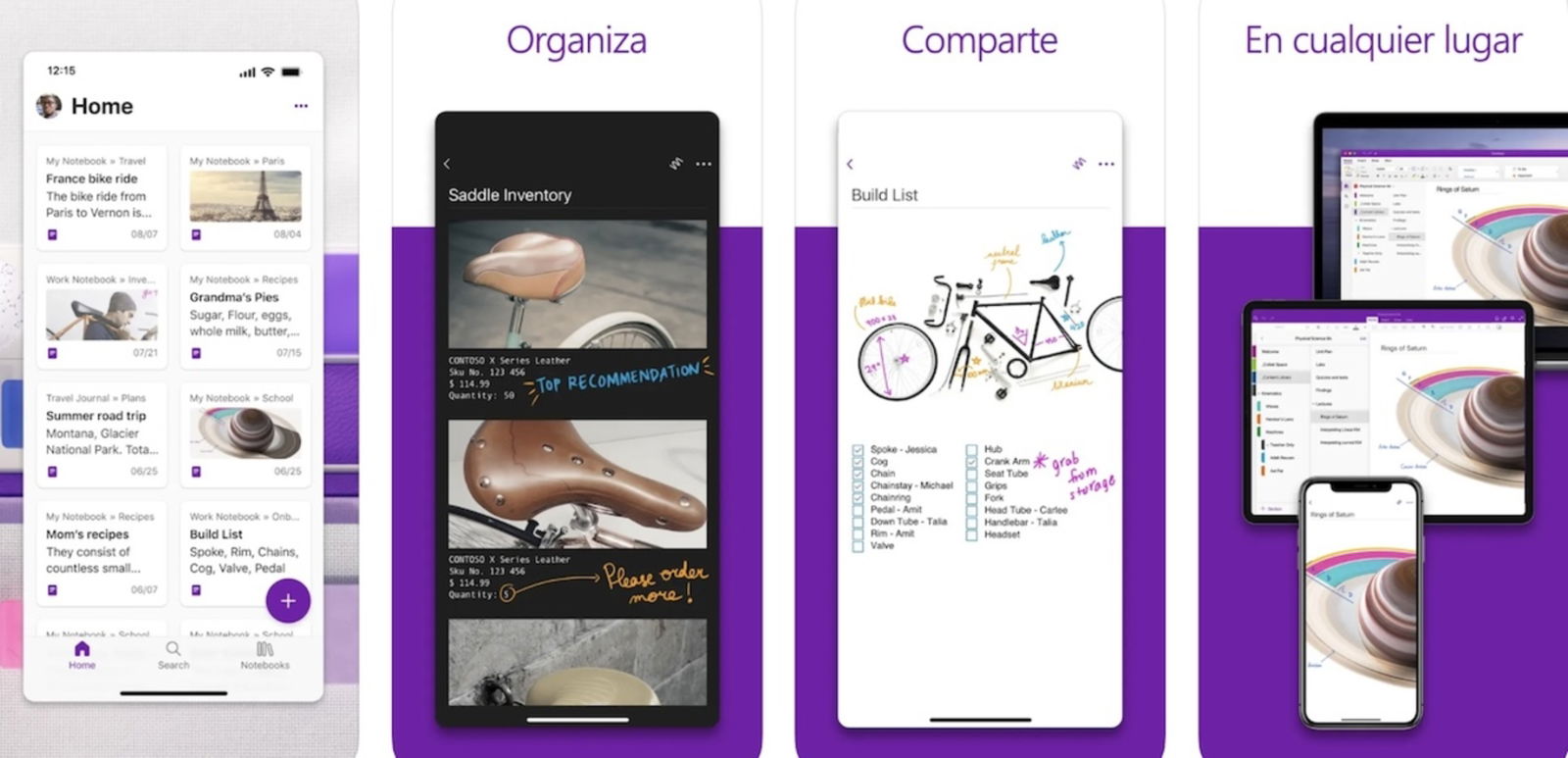 OneNote para iPhone