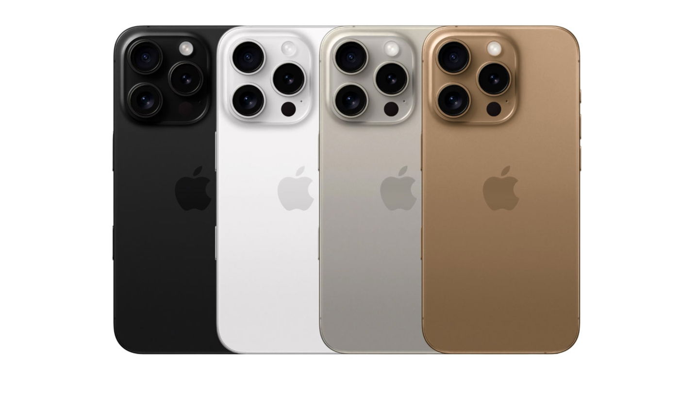 Presuntos nuevos colores del iPhone 16 Pro