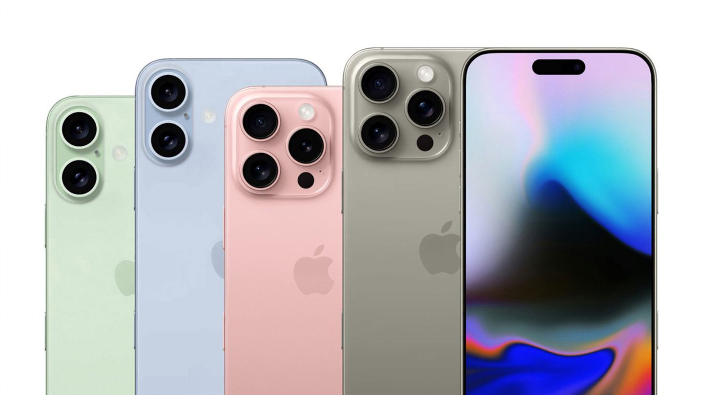 Concepto de iPhone 16 y iPhone 16 Pro