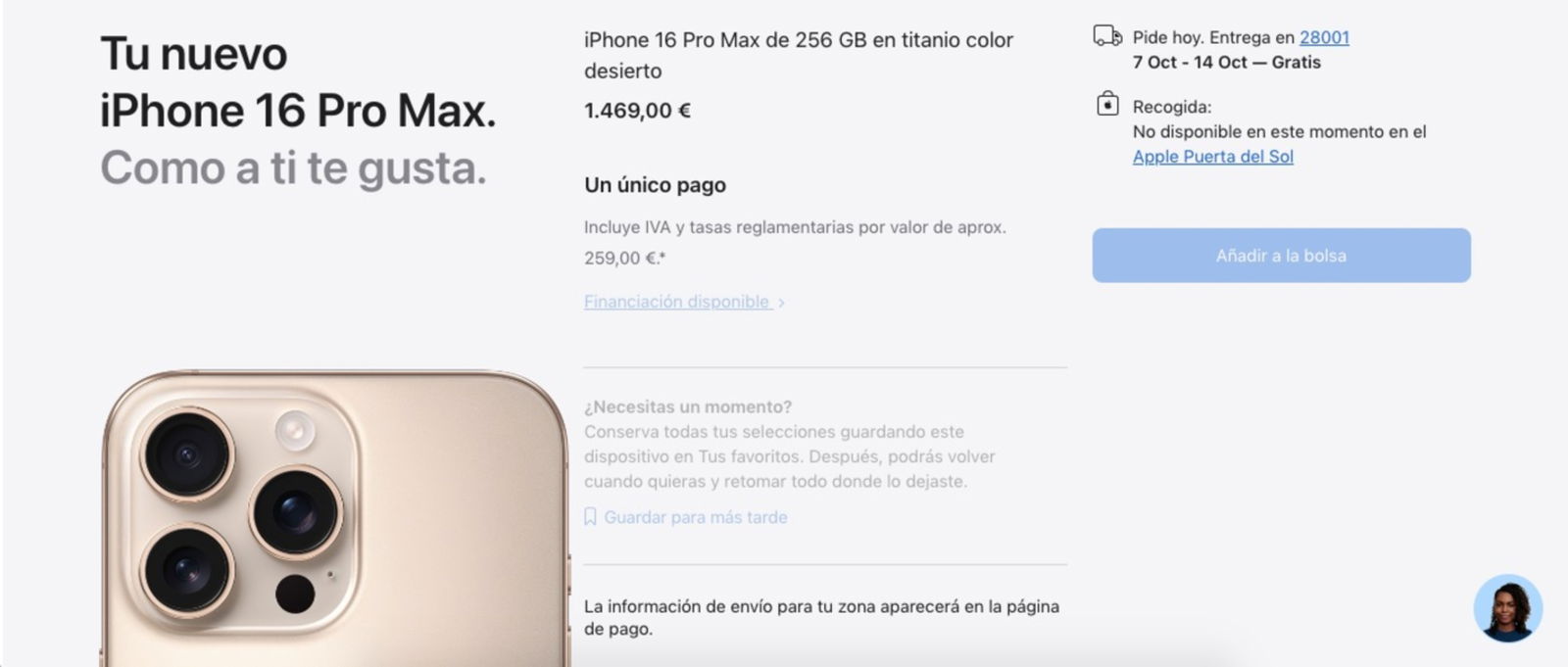 Finalizar compra de un iPhone en la web