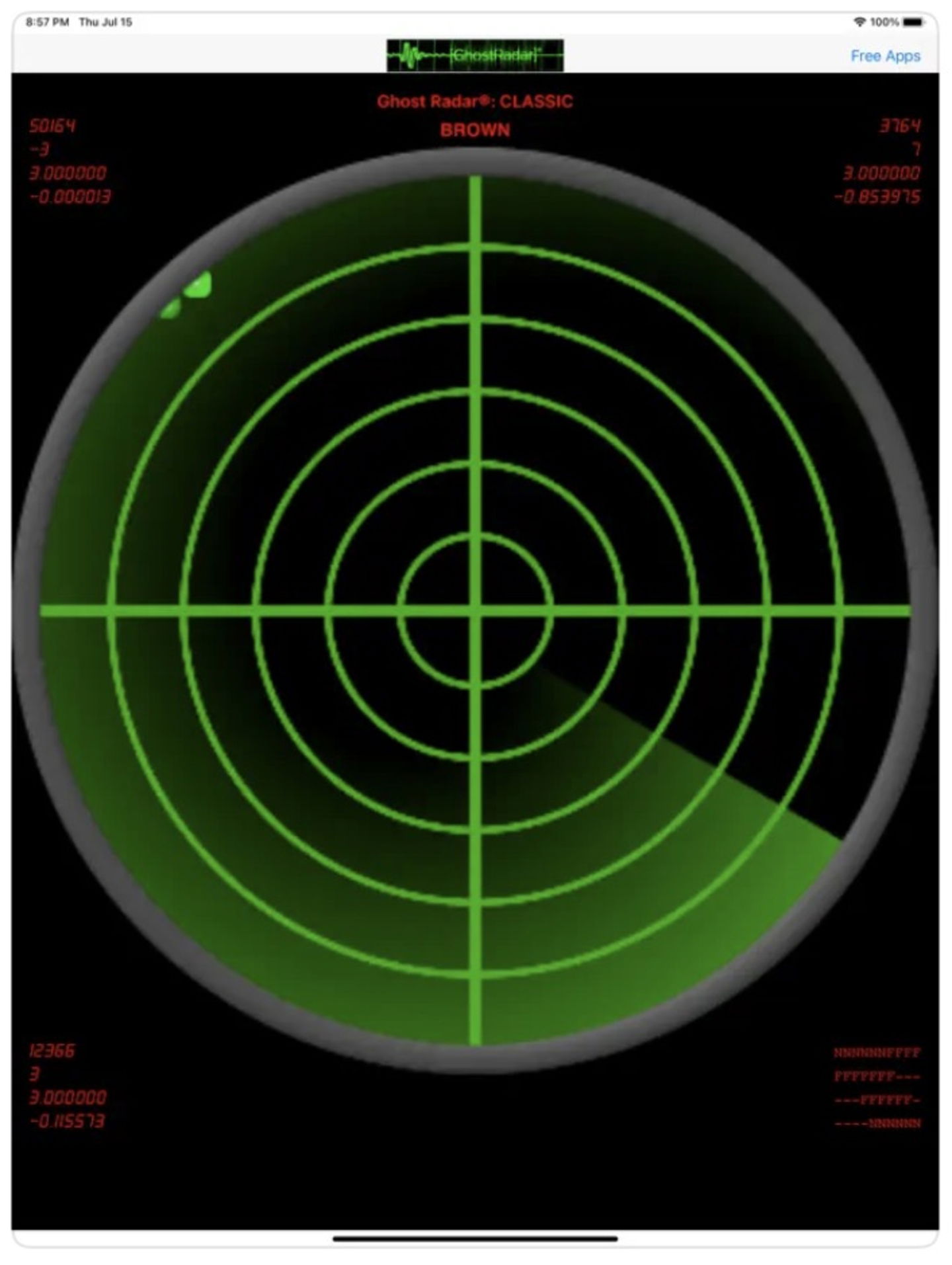 App Ghost Radar Classic para iPhone y iPad