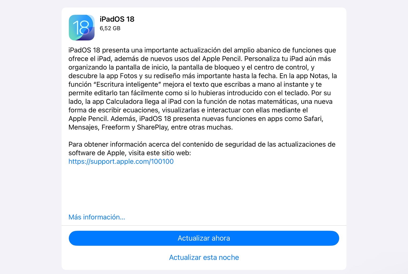 iPadOS 18