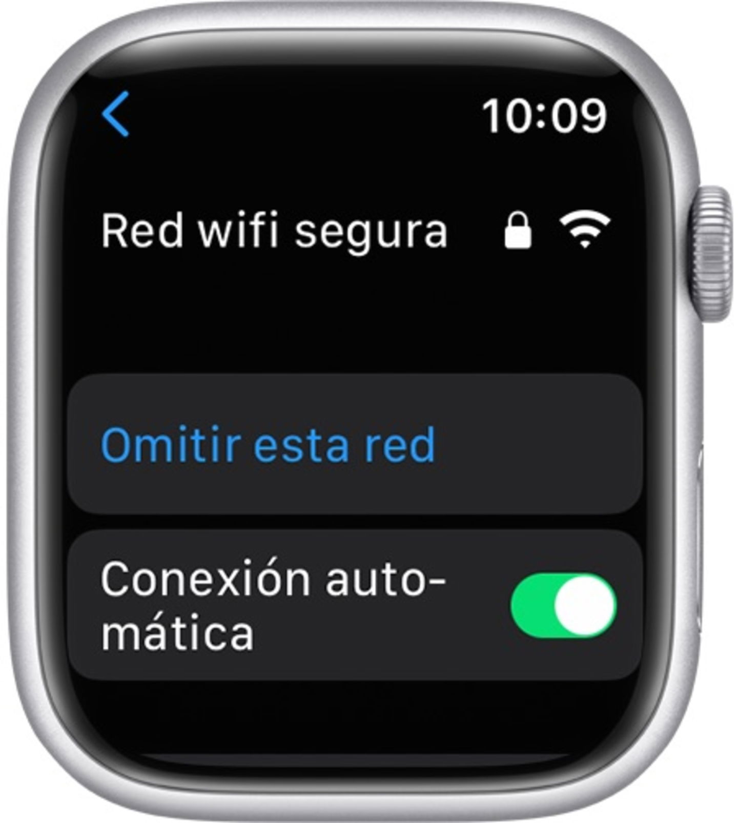 Omitir red en Apple Watch