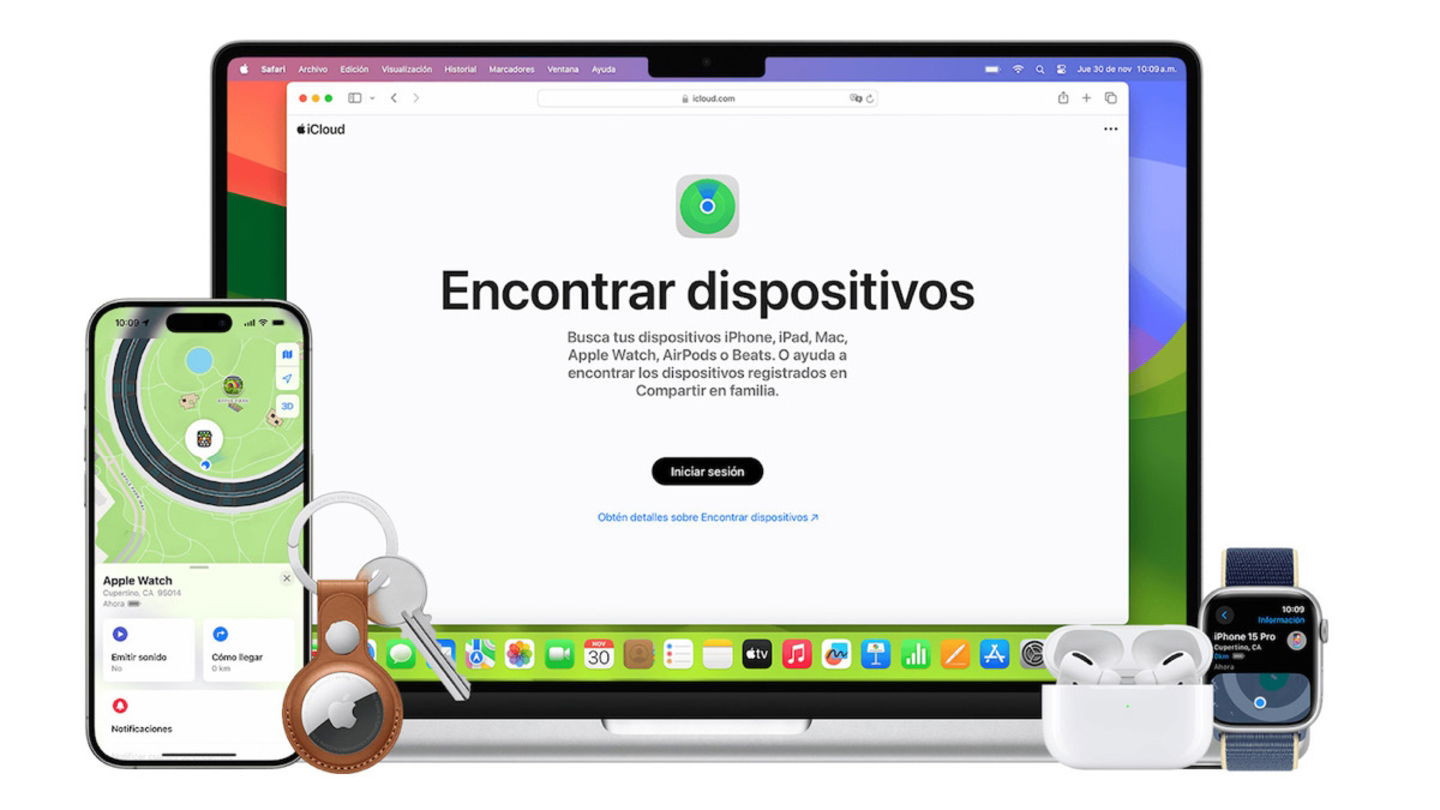 Es posible encontrar dispositivos de Apple gracias a la red Buscar