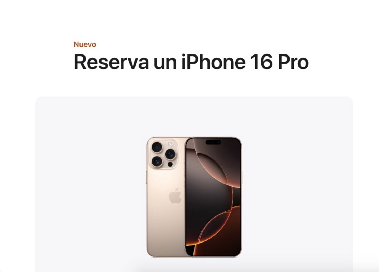 iPhone 16 Pro Max en la Apple Store online