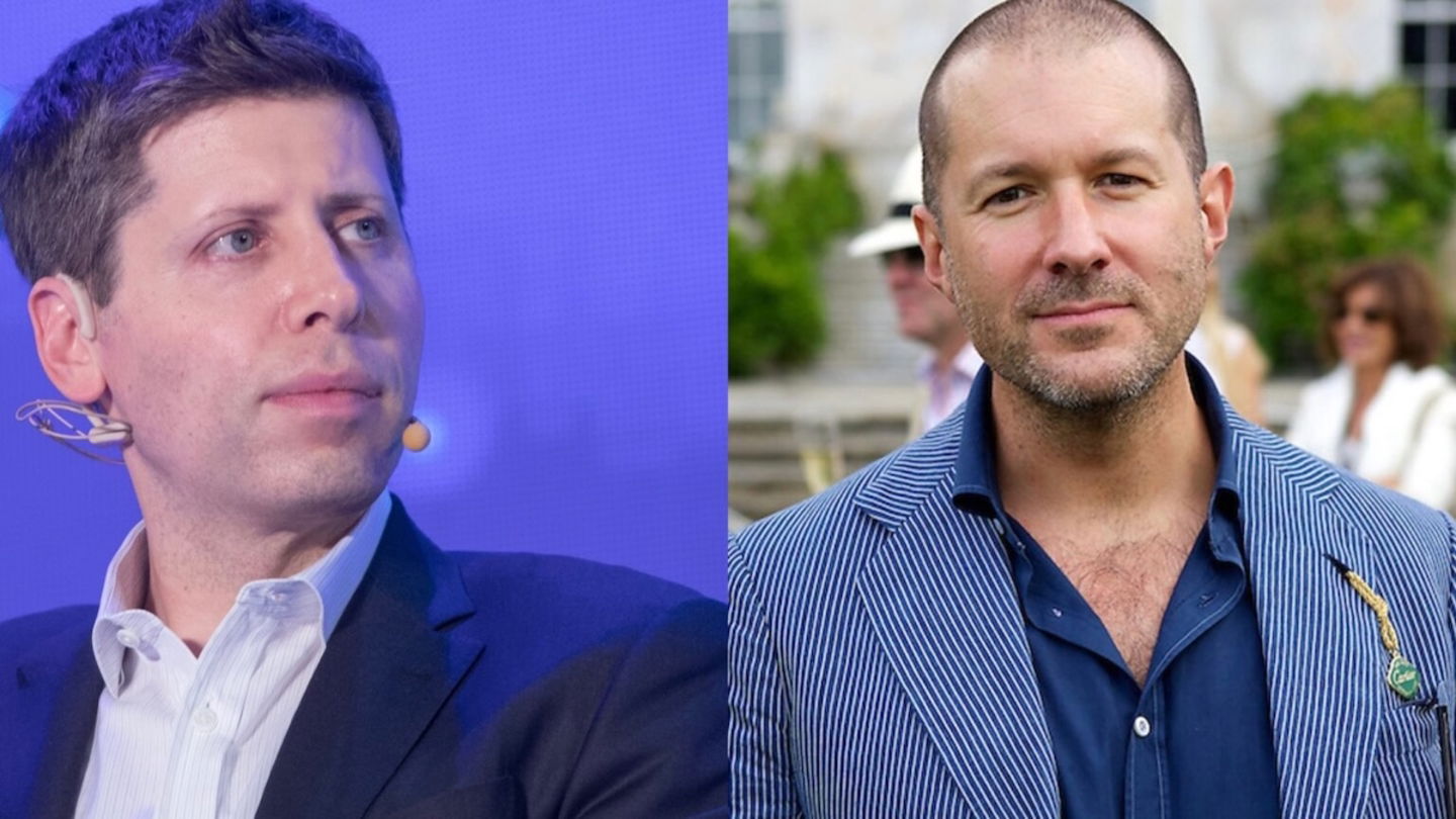 Sam Altman, director ejecutivo OpenAI. Jony Ive, dueño de LoveFrom