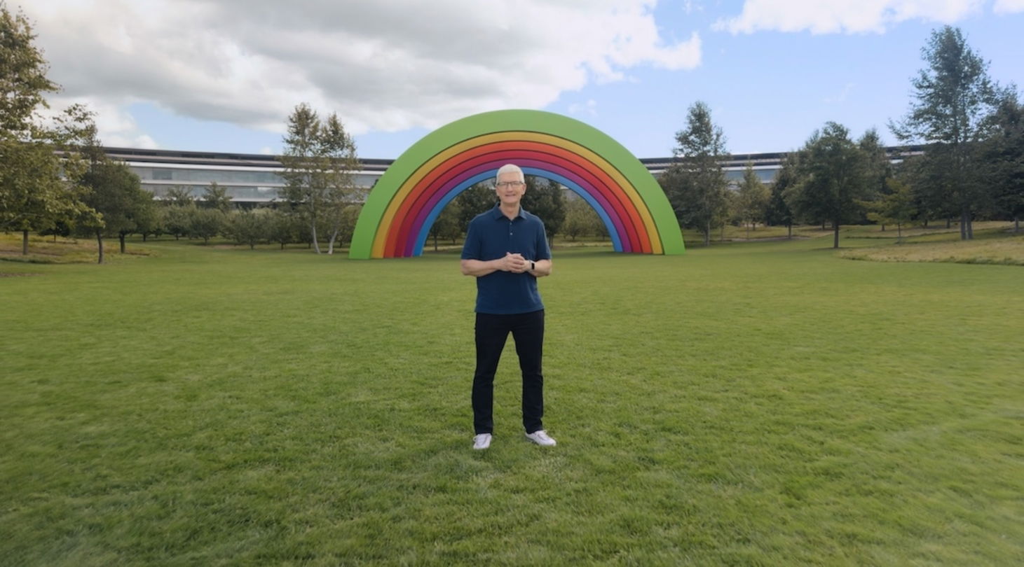 Tim Cook en Apple Park