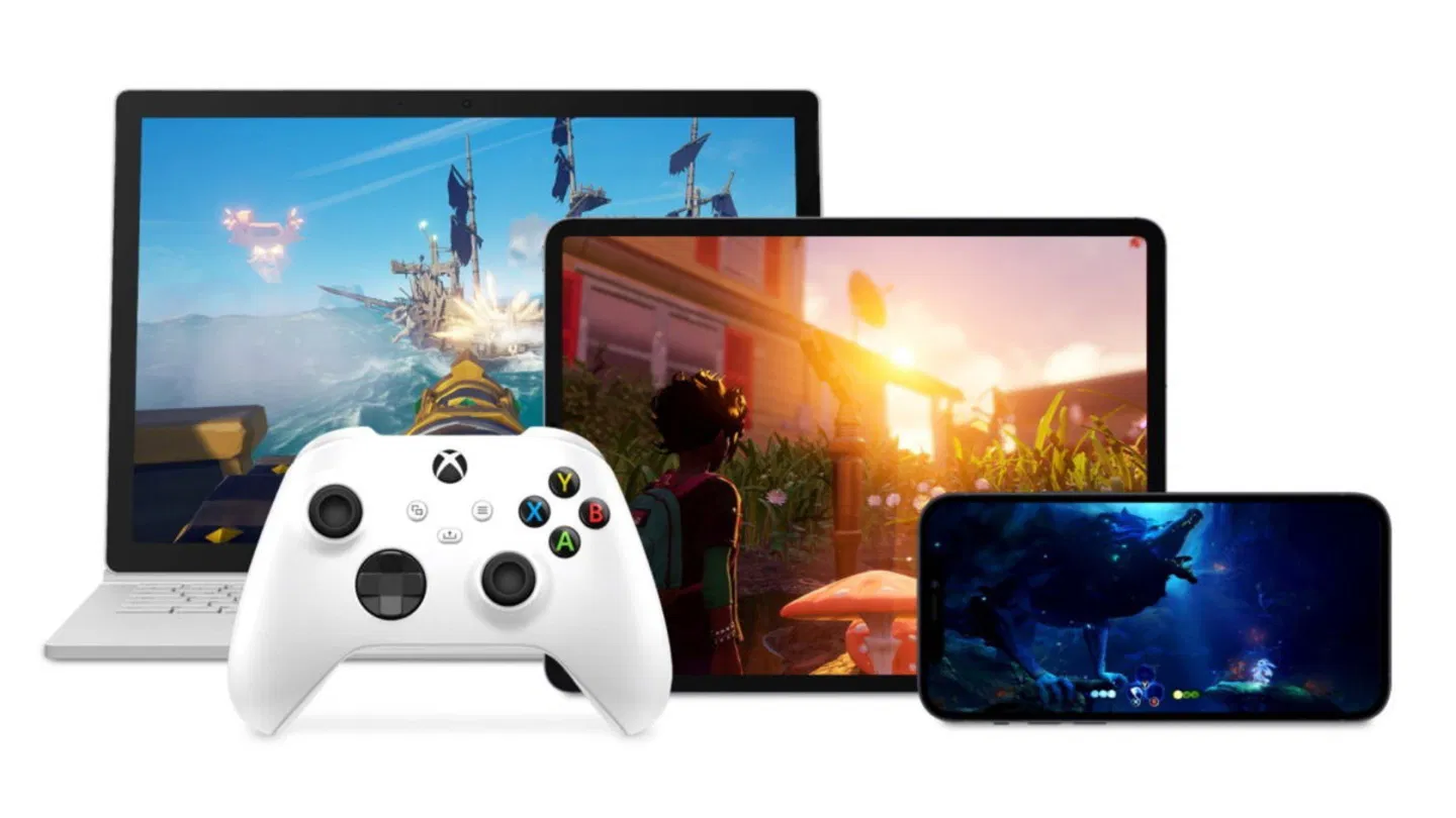 Imagen promocional de Xbox Cloud Gaming en varios dispositivos