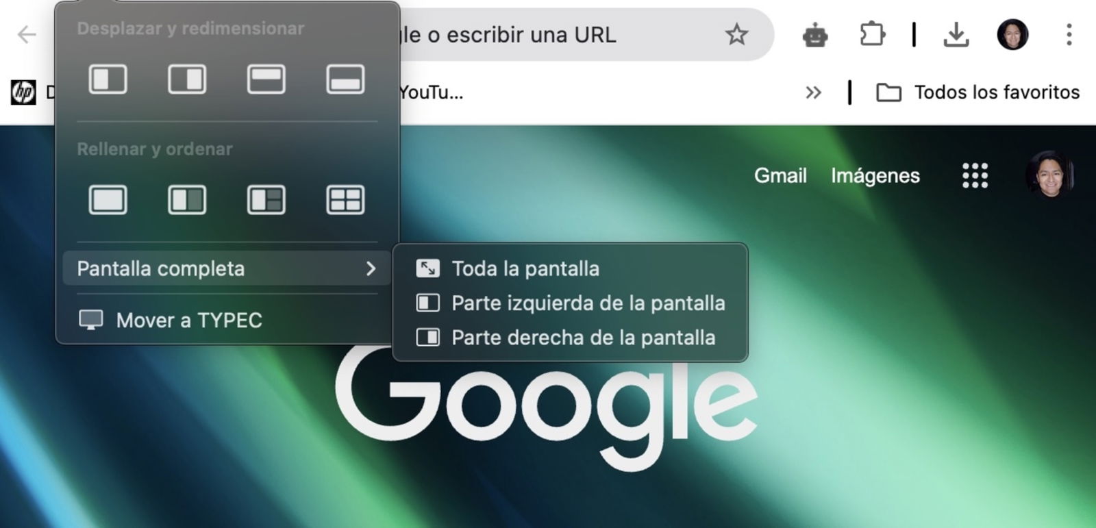 Apps divididas en pantalla completa en macOS