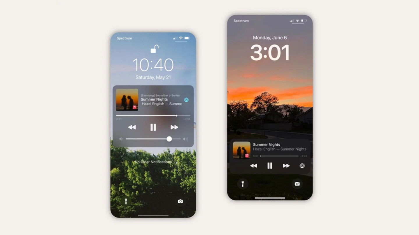 Diferencias en la pantalla de bloqueo de iOS 16 y iOS 15