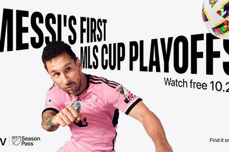 El debut de Lionel Messi en los Playoffs de la Copa MLS será gratis en Apple TV+