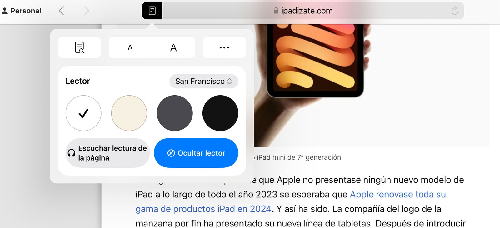 Novedades de iPadOS 18