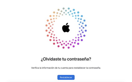 iForgot Apple, the page to recover your Apple account password