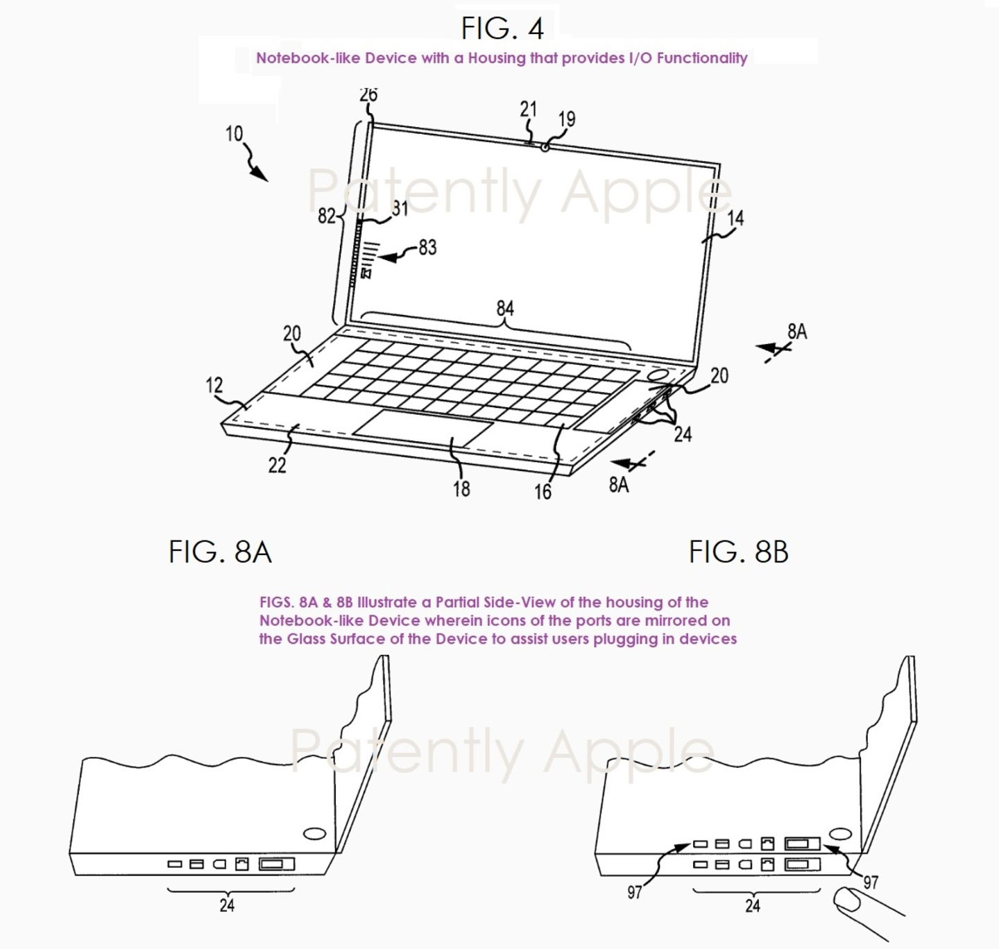 MacBook de cristal, patente