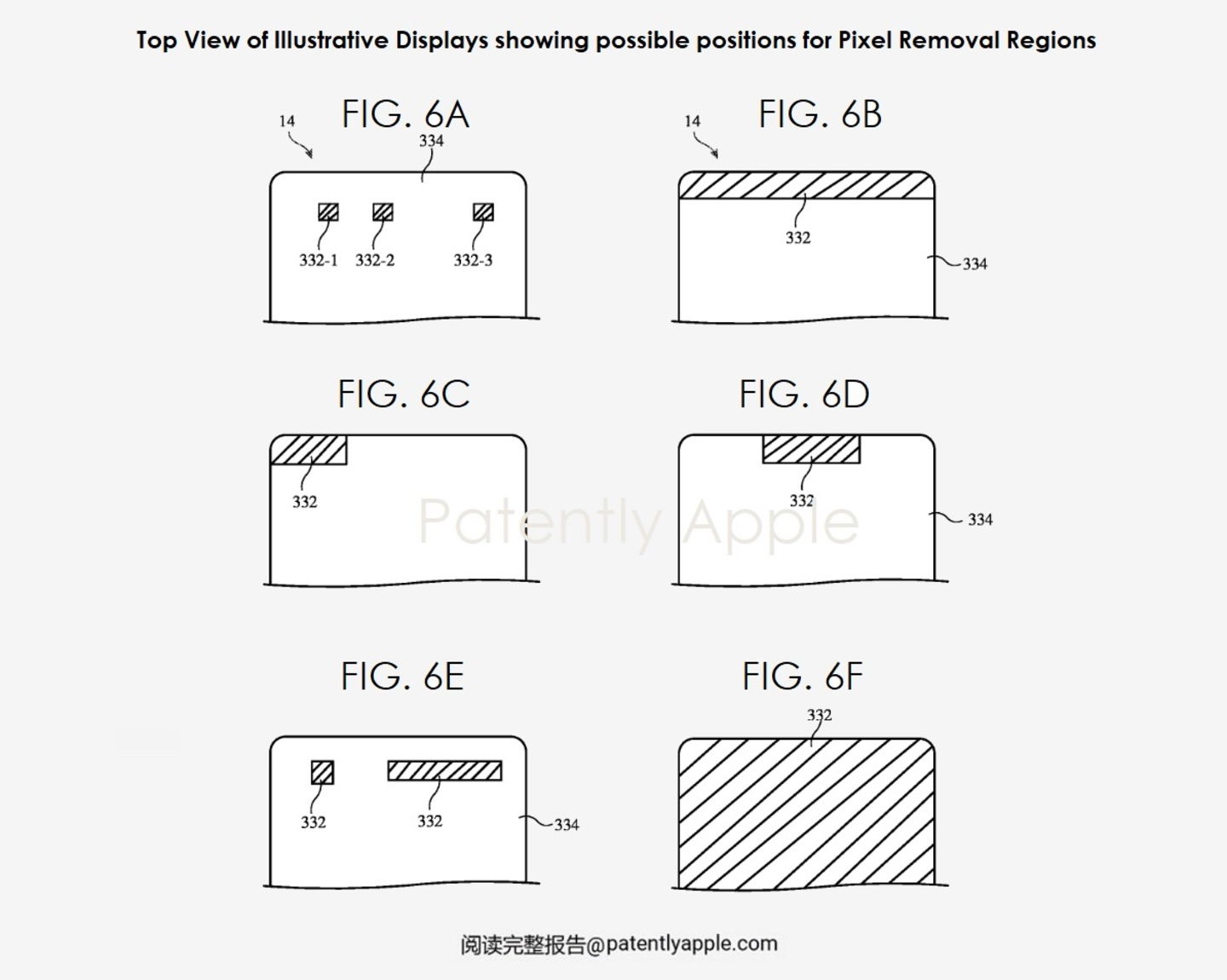 Patente de Apple, regiones de eliminación de píxeles