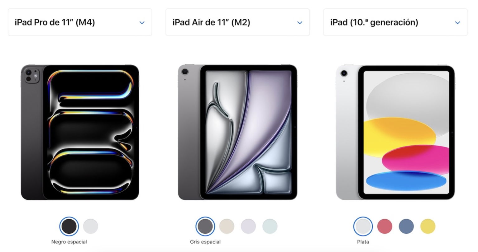 iPad Pro, iPad Air y iPad 10