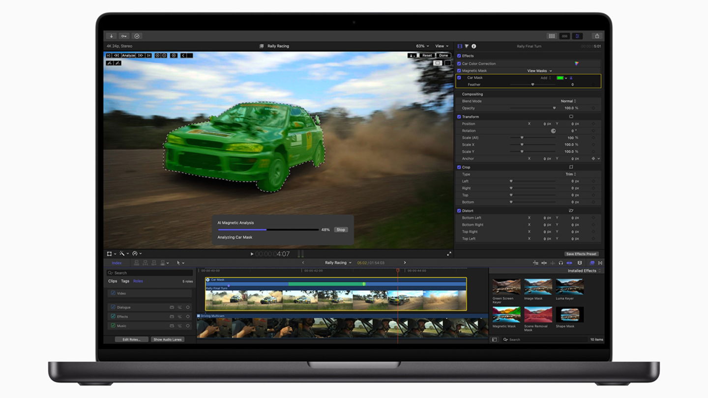 Final Cut Pro 11 en un MacBook