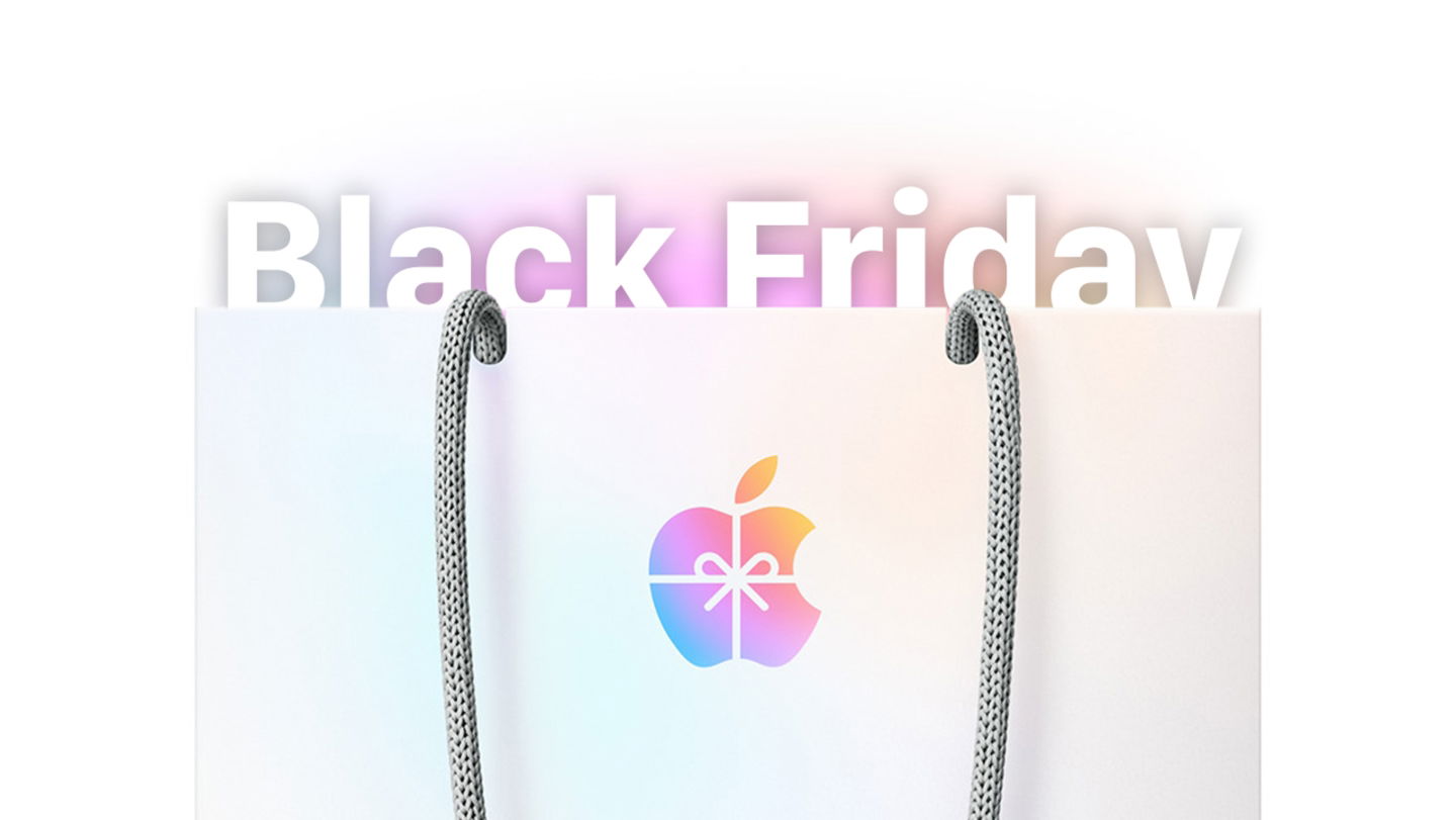 Bolsa de Apple con el texto Black Friday