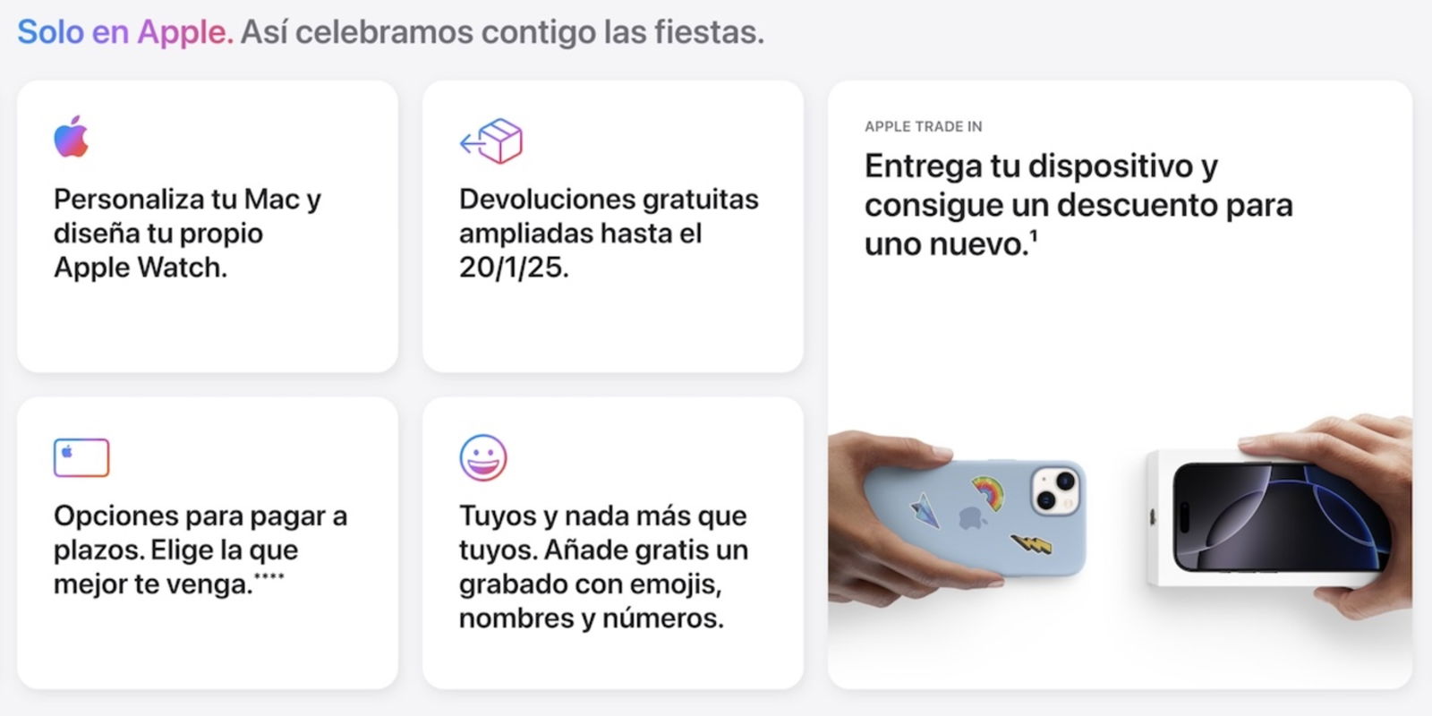 Apple celebra contigo las fiestas de Navidad