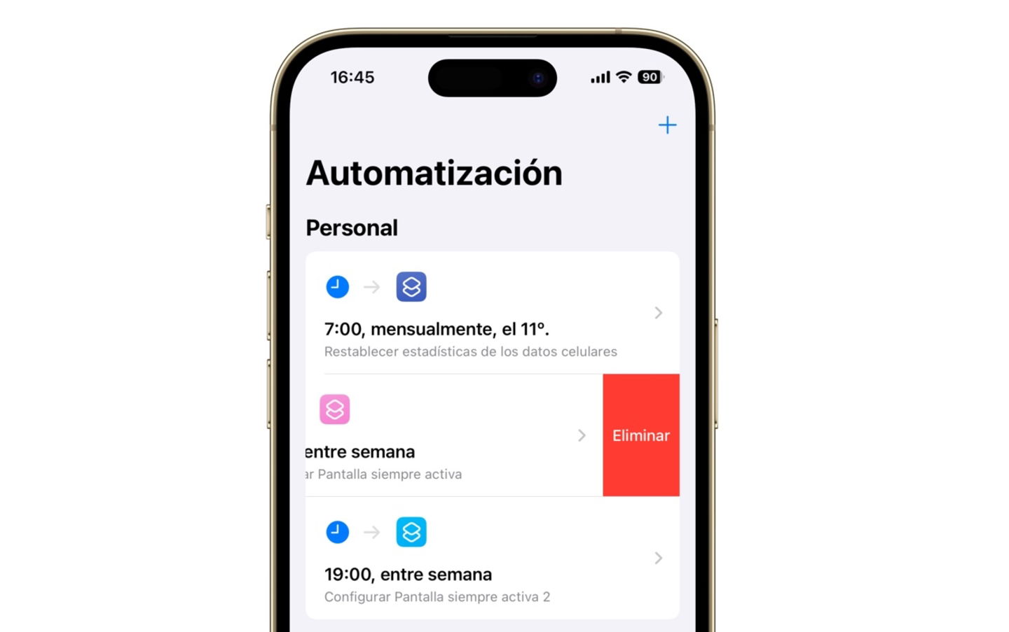 Eliminar una automatización